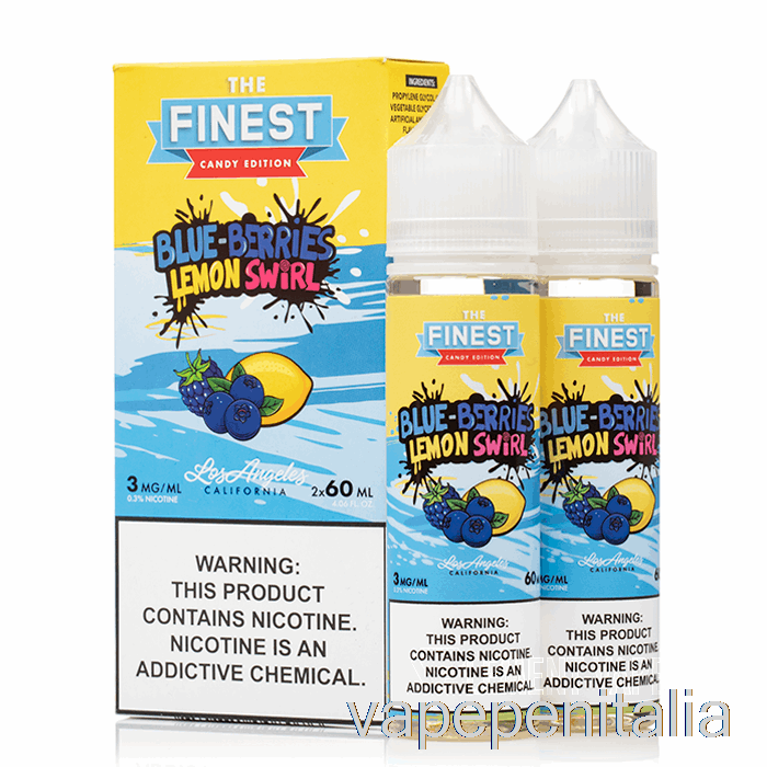 Vape Italia Mirtillo Limone Swirl - Finissimo Dolce E Acido - 100 Ml 3 Mg